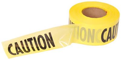 Caution Tape 3"X1000 Yellow